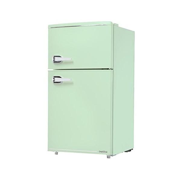 エスキュービズム 2ドアレトロ冷蔵庫 WRD2090G