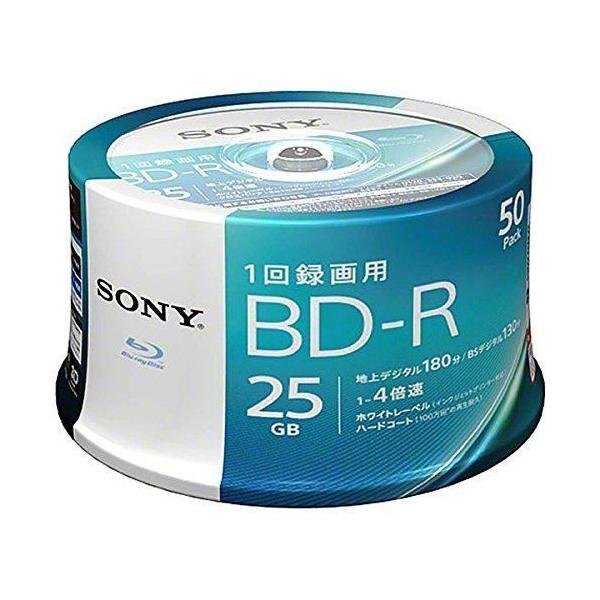 ソニー 4倍速対応BD-R 50枚パック　25GB ホワイトプリンタブル 50BNR1VJPP4