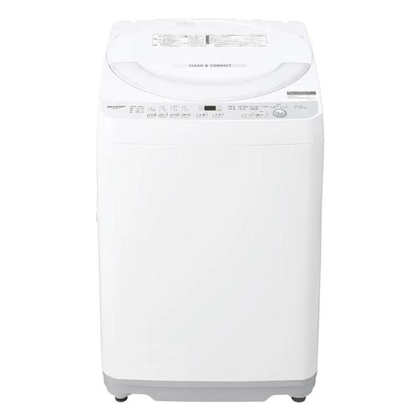 他サイト： SHARP シャープ ES-GE7J 全自動洗濯機 7kg 穴なし槽 シルバー 縦型 高濃度洗浄 ドルフィンパルの商品画像