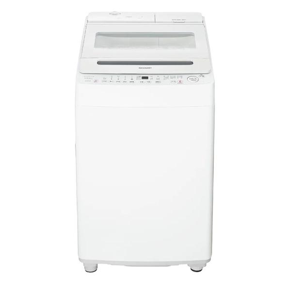 SHARP シャープ 全自動洗濯機 穴なし槽 ES-SW10K-W ホワイト 10kg 縦型 自動投入 スマホ対応