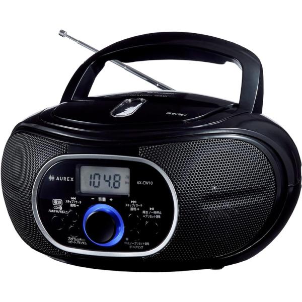 東芝 AX-CW10-K ブラック CDラジオ Bluetooth受信機能 Am/FM ワイドFM対応