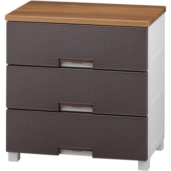 天馬 Tenma フィッツプラス メッシュ チェスト 3段 ブラウン 日本製