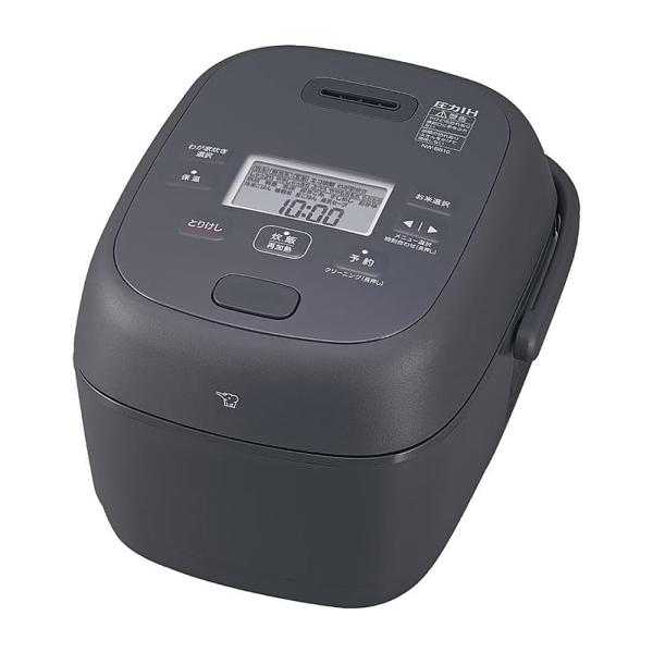 ZOJIRUSHI 象印 NW-BA10-BA 圧力IH炊飯ジャー 5.5合 豪熱大火力 鉄器コート黒まる厚釜 ブラック