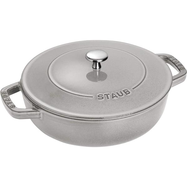 日本国内正規品 生涯保証付き 鍋 ブレイザー ソテーパン 26cm 3.3L IH対応 グレー 40506-543