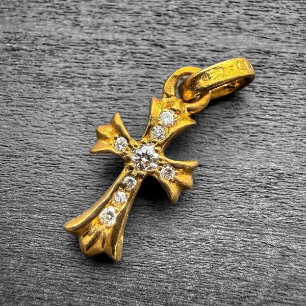 CHROME HEARTS（クロムハーツ） 22K ベビーファットクロス パヴェ