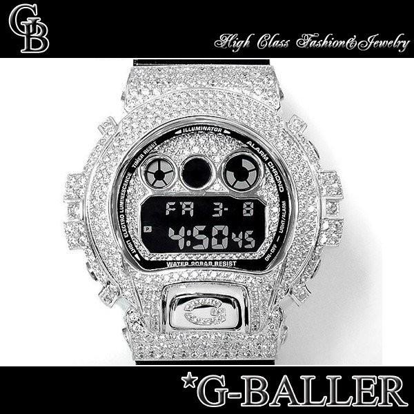 G-SHOCK G-SHOCKカスタム DW6900 BLACK x WHITE フルカスタム G-BALLER 