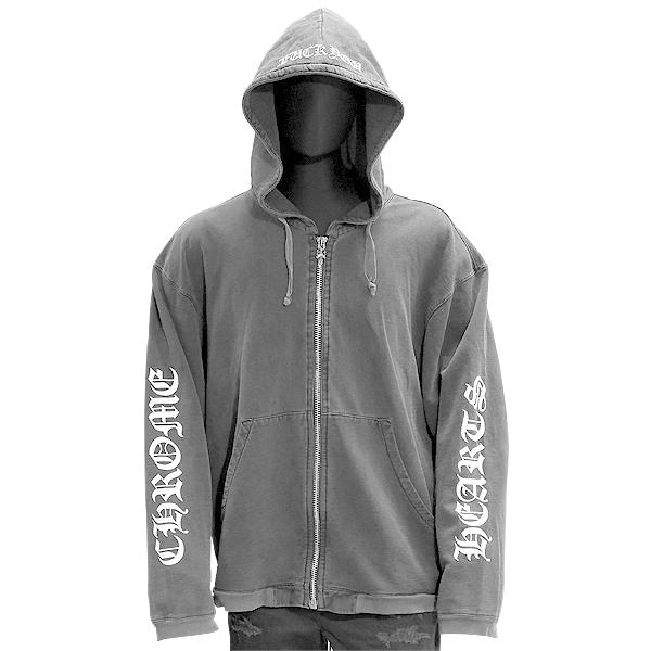 新品Chrome Hearts クロムハーツ zipパーカースーツ 灰 L-