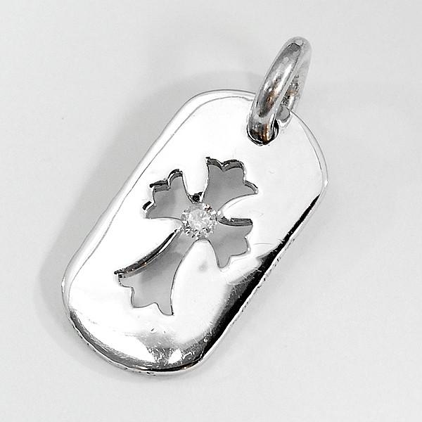CHROME HEARTS クロムハーツ カットアウトクロス ドッグタグ SM CHROME HEARTS クロムハーツ カットアウトクロス ドッグタグ SM