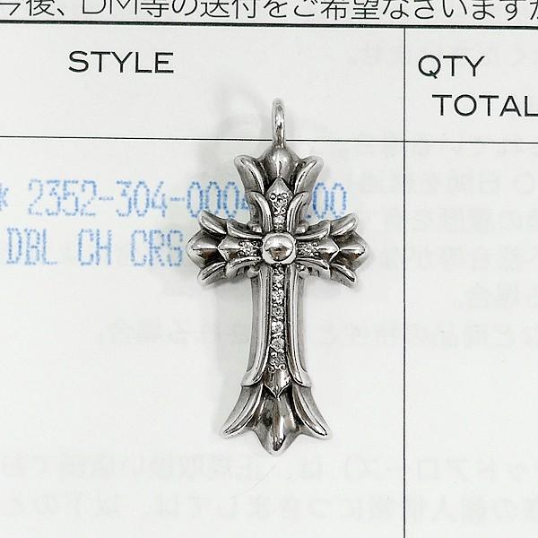 CHROME HEARTS クロムハーツ ダブルCHクロス タイニー パヴェ ダイヤモンド インボイス原本付属