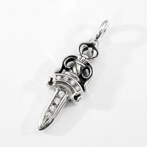 CHROME HEARTS（クロムハーツ） ダブルダガー ペンダント パヴェ