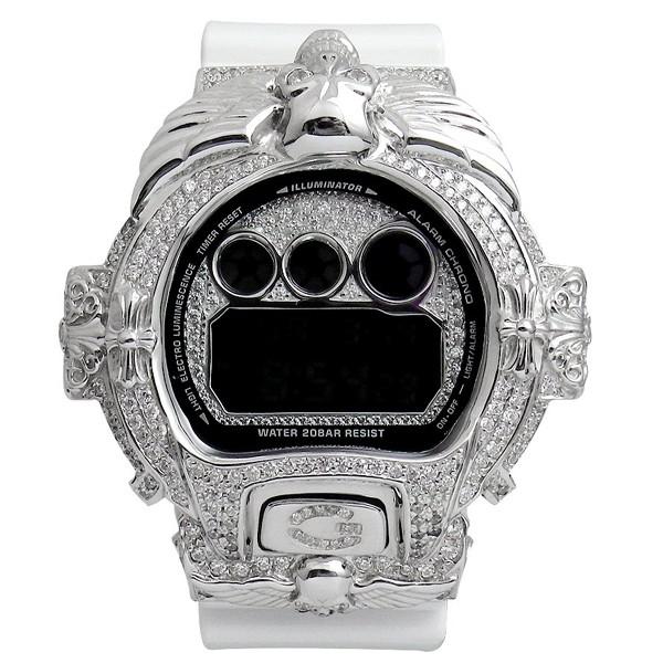 G-SHOCK G-SHOCKカスタム DW6900 WGコーティング クロムスカル フル 