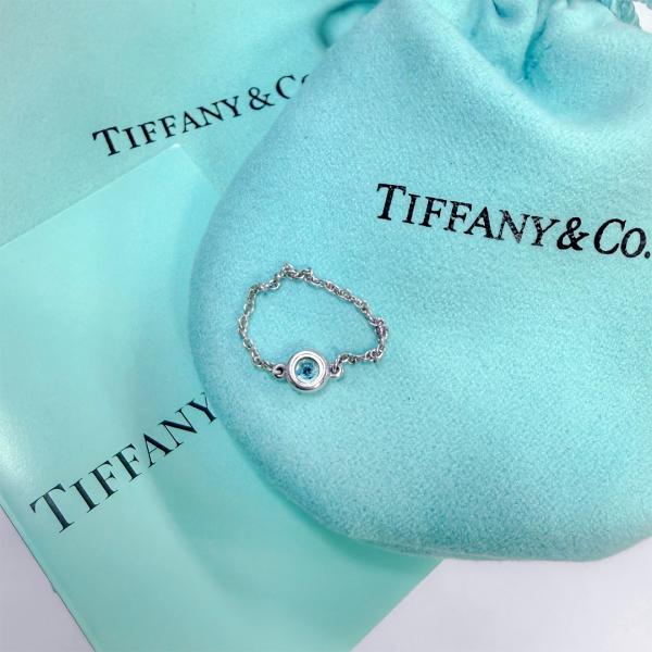 Vintage】TIFFANY アブストラクトリング エルサペレッティ シルバー Elsa Peretti 【現行品 / 箱 保存袋 取説】TIFFANY ティファニー