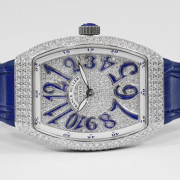 ダイヤモンド付き腕時計　ダイヤモンド認定証付き FRANCK MULLER（フランクミュラー） ヴァンガード V32 SC QZ