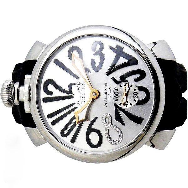 純正BOX付】GAGA MILANO ガガミラノ マニュアーレ 48mm ダイヤモンド  