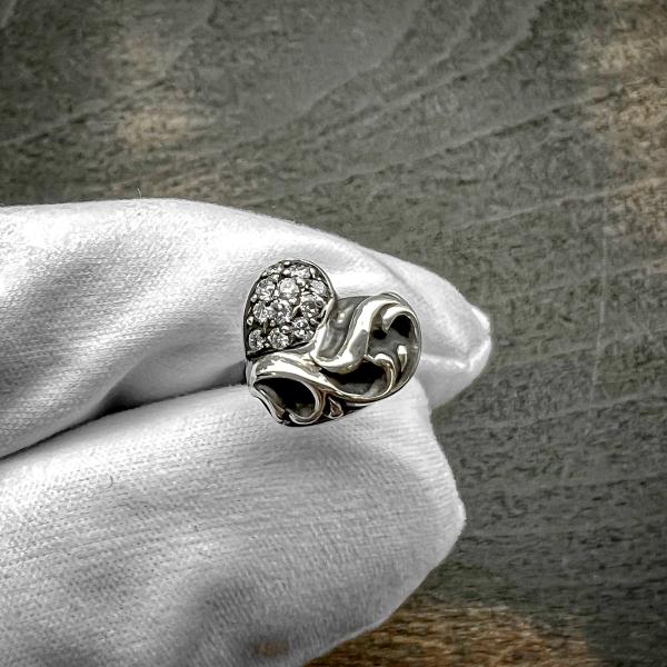 CHROME HEARTS　ピアス片耳用　正規品　美品　ダイヤモンド gbss_heart-sp-pd