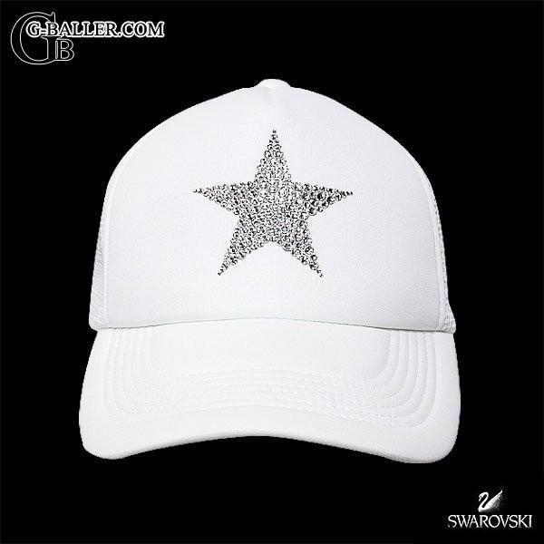 メッシュキャップ スワロ Star スター スワロキャップ メンズ レディース 白 帽子 スワロフスキー キャップ G Baller ブランド 正規品 Swaro Star Cap ジュエリーささき 通販 Yahoo ショッピング