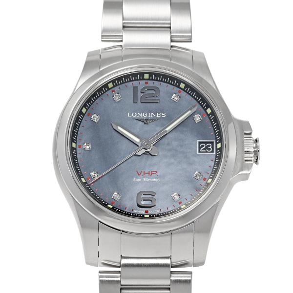 LONGINES ロンジン コンクエスト V.H.P. L3.316.4.88.6 ブラック
