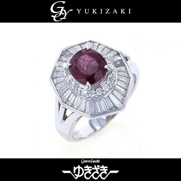 PT900 ルビー ダイヤモンド リング : ジェムキャッスルゆきざき - 通販