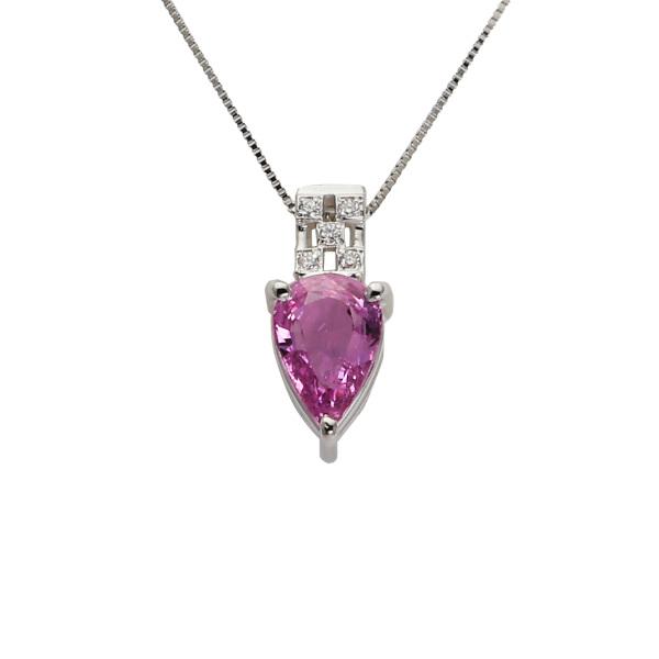 サファイヤ　ダイヤネックレス　Pt850 楽天市場】ブルーサファイア 2.64ct ネックレス PT850/PT900