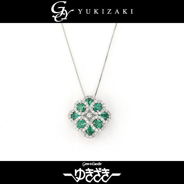ユキザキセレクトジュエリー ネックレス ペンダント プラチナ エメラルド レディース ジュエリー 新品 Www Mohmmadiyon Com