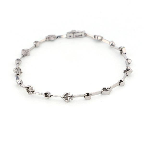 k18ホワイトゴールドダイヤブレスレット K18ホワイトゴールド ダイヤモンド ブレスレット : ジェムキャッスル