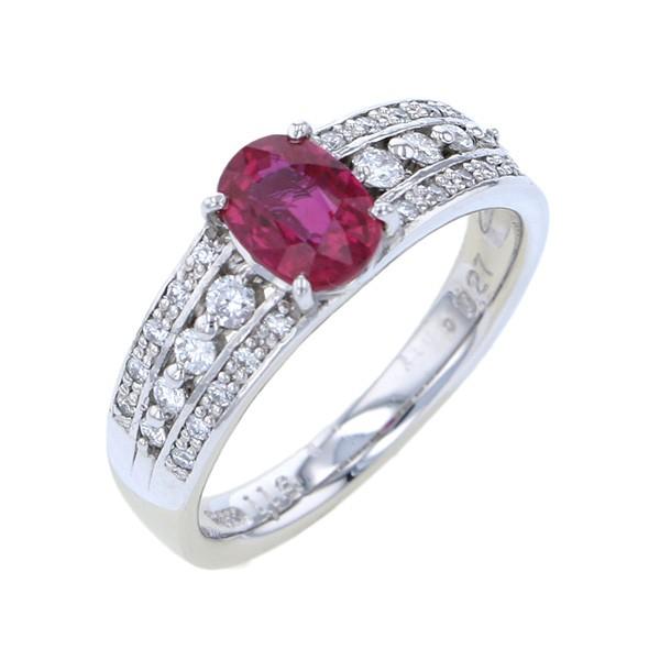 Pt900 プラチナ　ルビー　ダイヤモンド　リング　指輪 楽天市場】pt900 ルビー ダイヤモンドリング指輪 リング