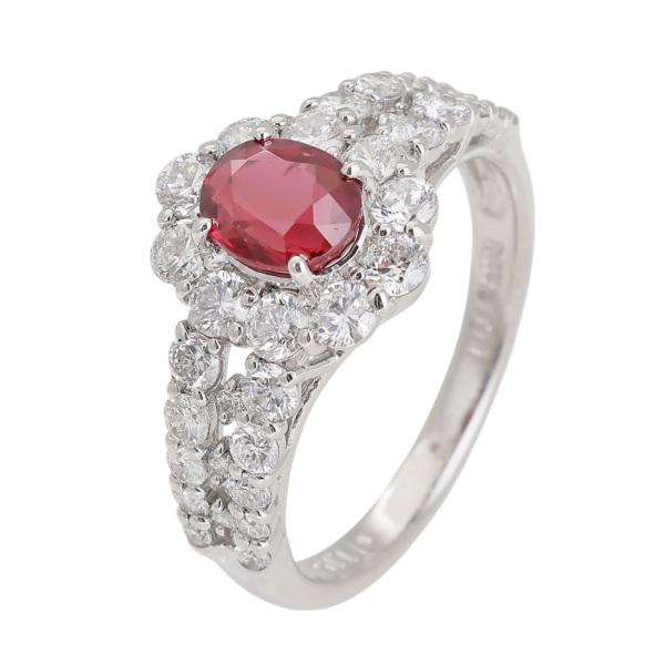 PT900 ルビー ダイヤモンド リング : ジェムキャッスルゆきざき - 通販