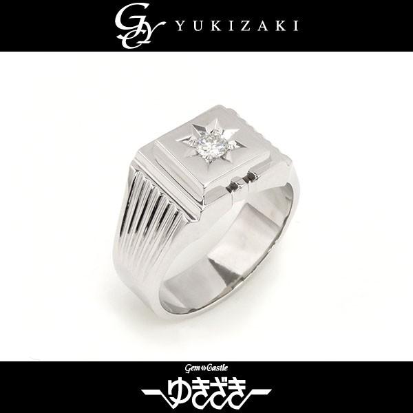 ユキザキセレクトジュエリー リング プラチナ ダイヤモンド リング メンズ ジュエリー 新品 Nbe Am