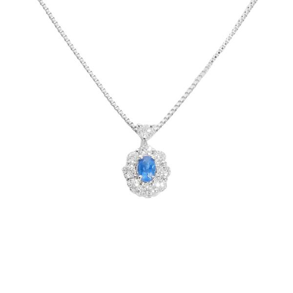 プラチナ900 プラチナ850 アウイナイト ダイヤモンド ネックレス