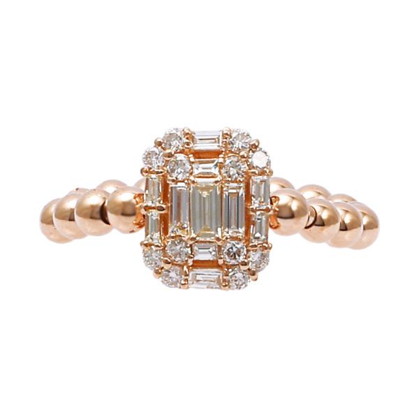 K18ピンクゴールド ダイヤモンド リング : ジェムキャッスルゆきざき