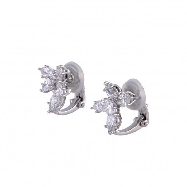 ハリー・ウィンストン クラスタースモール ピアス/イヤリング PT950  