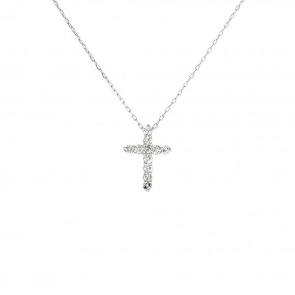 プラチナ900 プラチナ850 ダイヤモンド クロス ネックレス