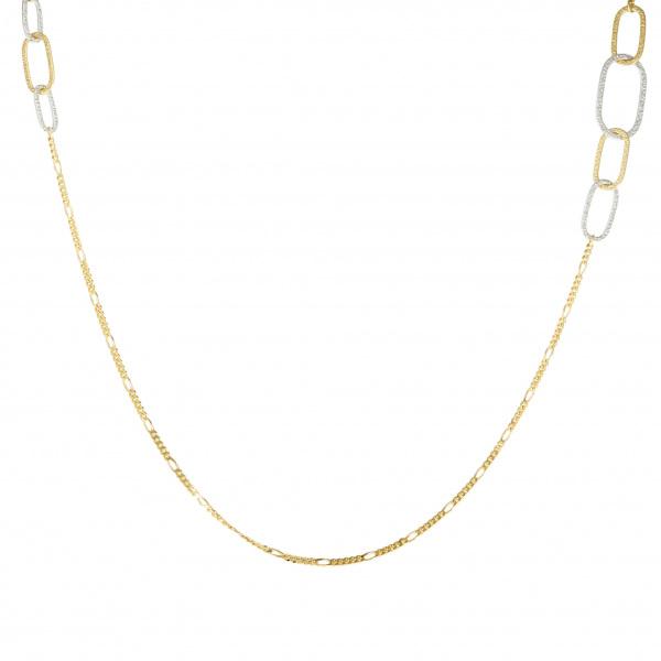 K18イエローゴールド K18ホワイトゴールド チェーン ネックレス