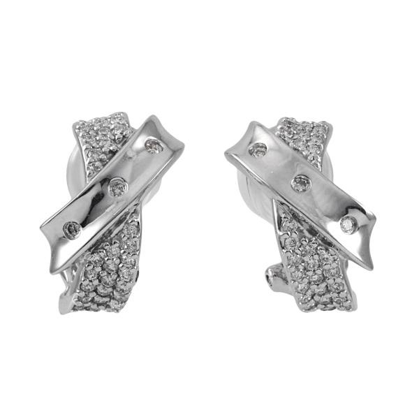 K18WG ホワイトゴールド ダイヤモンド OTHER ピアス : j363518  