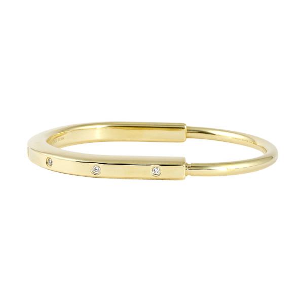 TIFFANY&Co.（ティファニー） ロック M K18イエローゴールド バングル