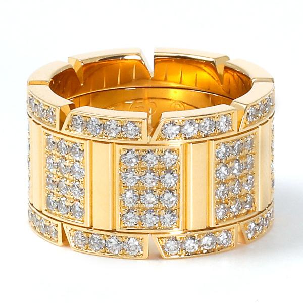 Cartier ゴールド タンクフランセーズ　リング Cartier カルティエ タンク フランセーズ K18YG イエロー