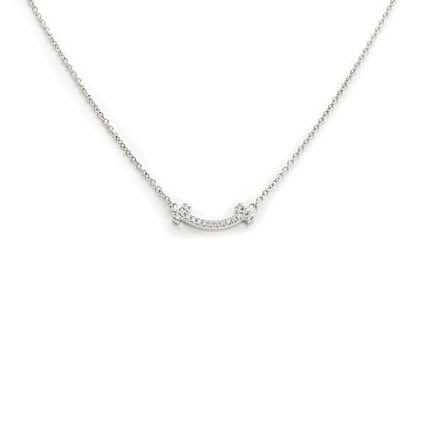TIFFANY&Co. ティファニー T スマイル ミニ K18ホワイトゴールド