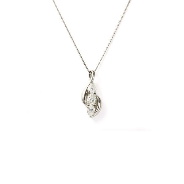 Thaosiuu 　Pt850 プラチナ ダイヤモンドネックレス プラチナ850 ダイヤモンド ネックレス : ジェムキャッスルゆきざき