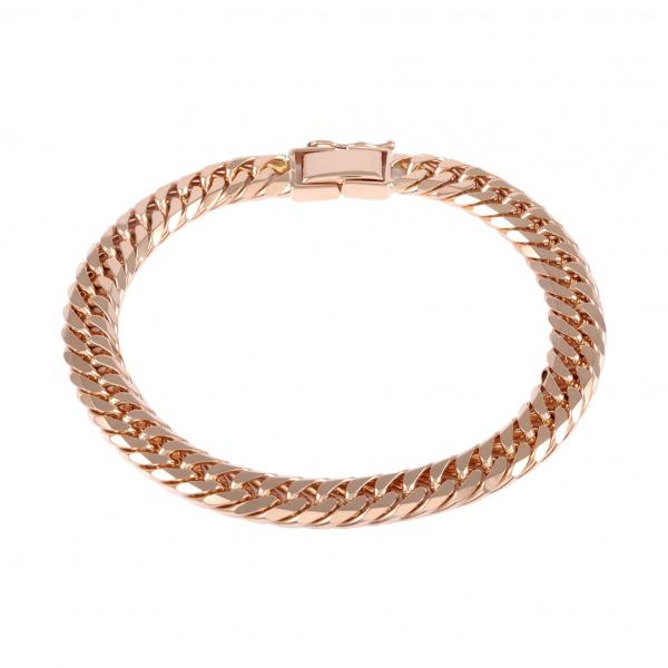 K18喜平ダブルブレスレット K18ピンクゴールド 喜平 ブレスレット ダブル6面 約20cm 約40.99g