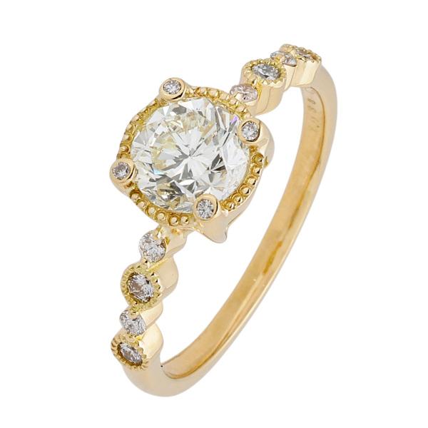 ゆきざき K18ダイヤモンドリング