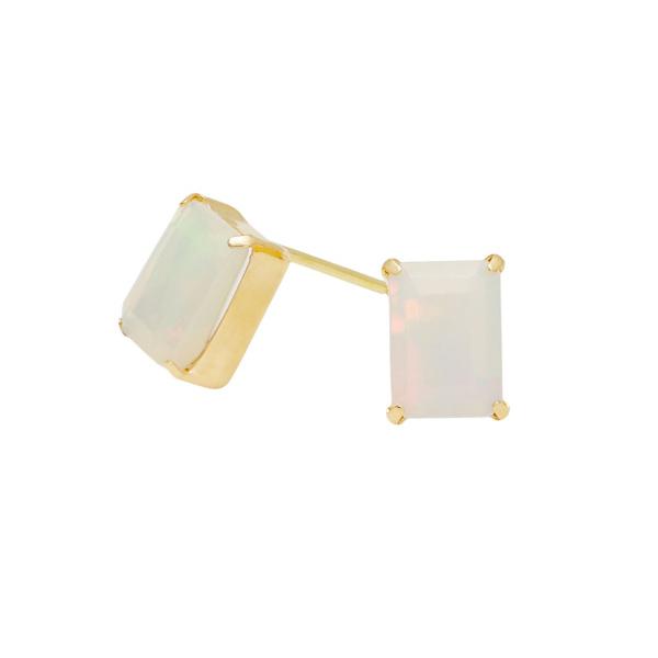 K18イエローゴールド オパール ピアス : ジェムキャッスルゆきざき