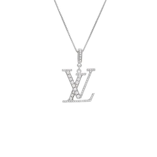 LOUIS VUITTON ルイ・ヴィトン パンダンティフ LV K18ホワイト