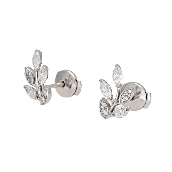 ティファニーピアス　極美品 TIFFANY&Co. ティファニー ビクトリア ダイヤモンド ブランチ