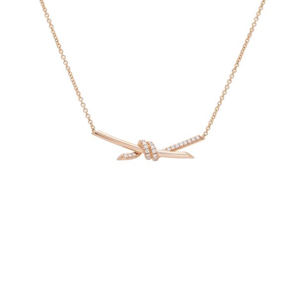 TIFFANY&Co.（ティファニー） ノット K18ローズゴールド ネックレス