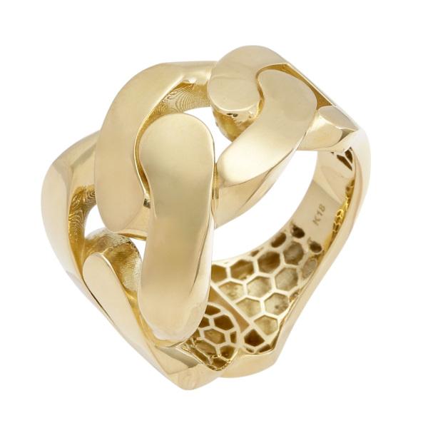 K18イエローゴールド ジガネ リング : ジェムキャッスルゆきざき