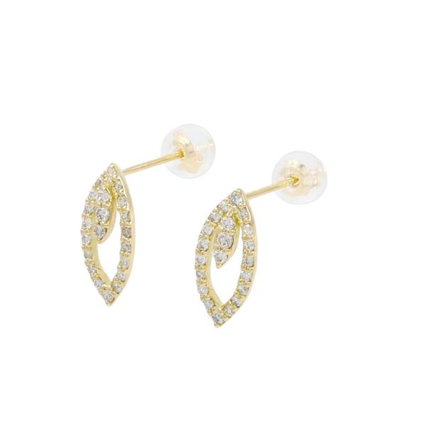 K18イエローゴールド ダイヤモンド ピアス : ジェムキャッスルゆきざき