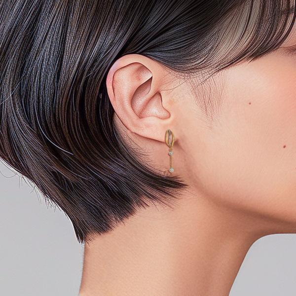 プラチナ900 K18ピアス 楽天市場】ピアス k18 18k 18金 イエローゴールド プラチナ