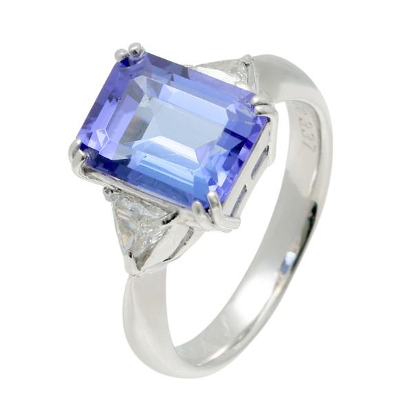 PT900 タンザナイト ダイヤモンド リング : ジェムキャッスル