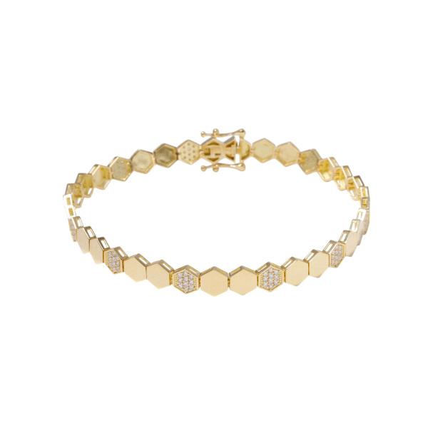 K18イエローゴールド ダイヤモンド ブレスレット : ジェムキャッスル