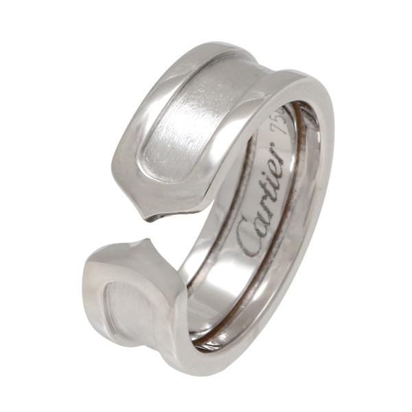 Cartier カルティエ 2C K18ホワイトゴールド リング 中古